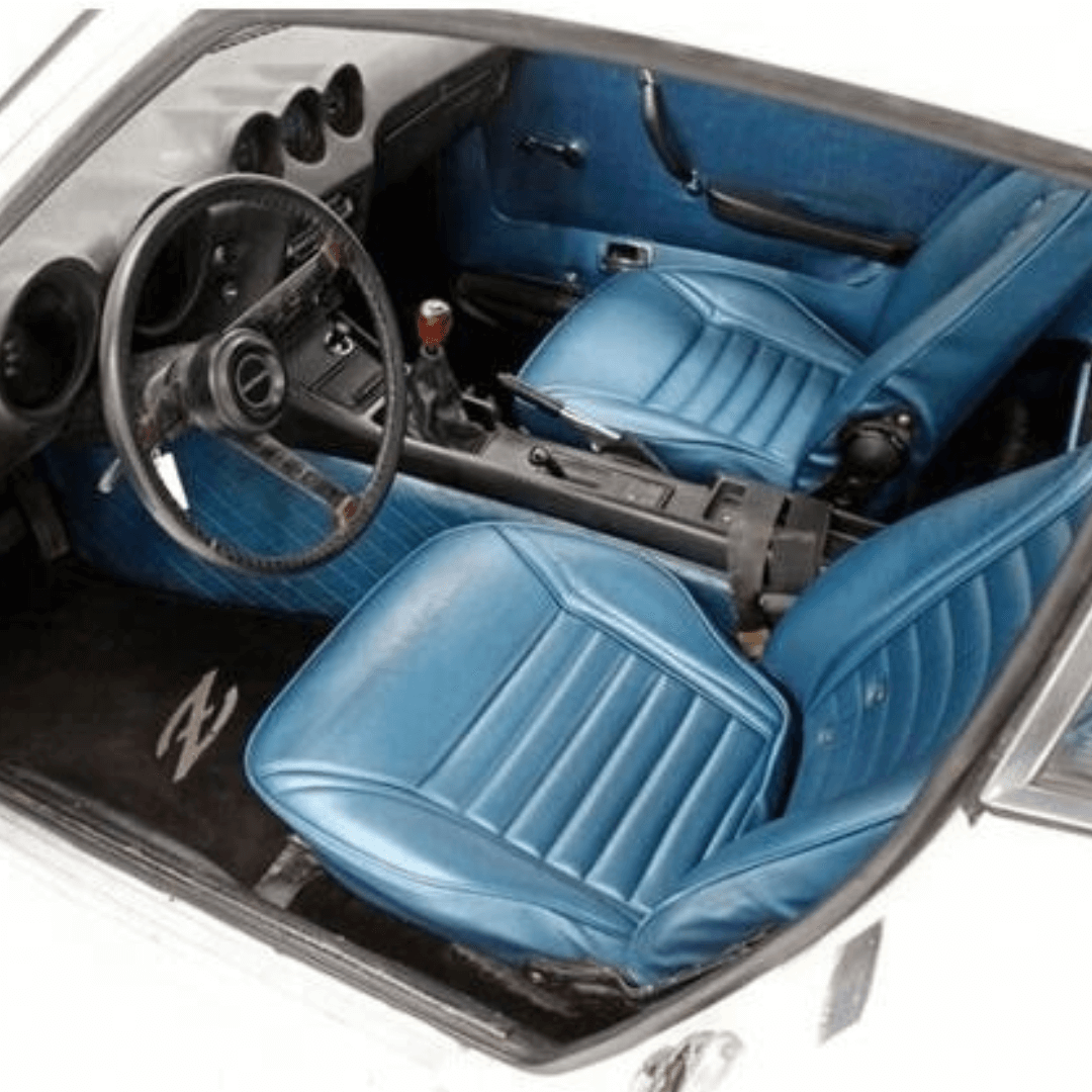 Datsun 240Z-260Z-280Z Synthetic Leather Seat Covers 1970-1978 In Cobalt Blue