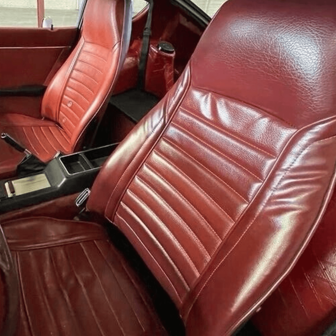 Datsun 240Z/260Z/280Z Synthetic Leather Seat Covers 1970-1978 Dark Red