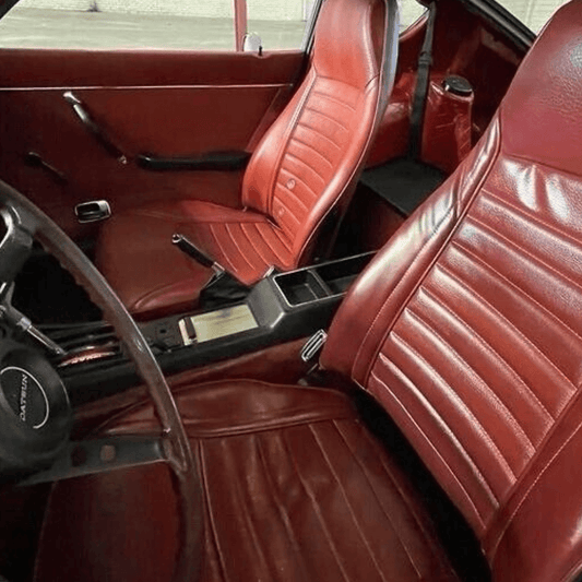 Datsun 240Z/260Z/280Z Synthetic Leather Seat Covers 1970-1978 Dark Red