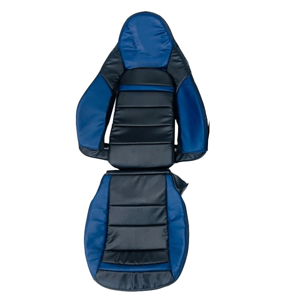 Corvette C6 Seat Covers - Blue & Black - Lux Seat Covers