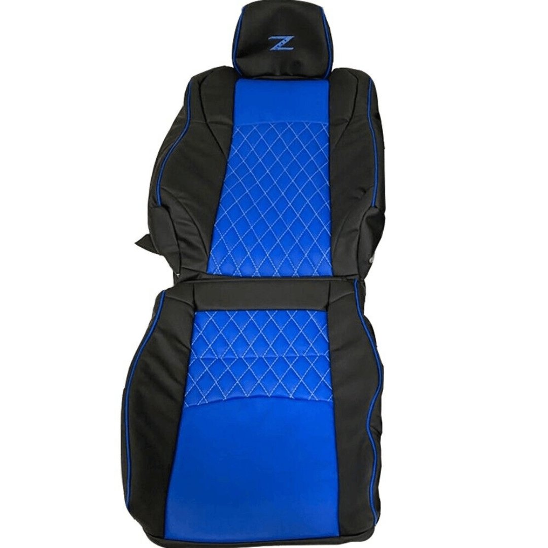 Nissan 350Z Seat Covers - Black & Blue Diamond - Lux Seat Covers
