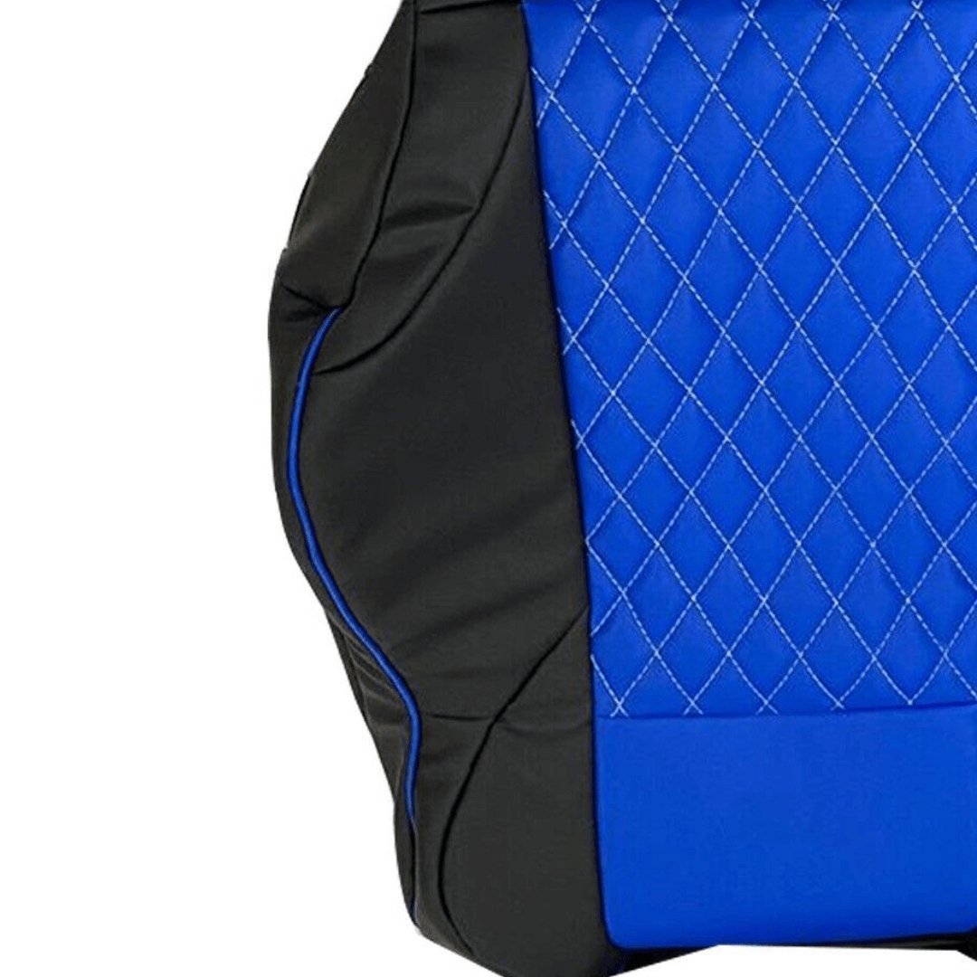 Nissan 350Z Seat Covers - Black & Blue Diamond - Lux Seat Covers