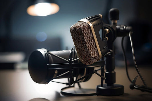 Graphic depicting icons of top car podcasts for 2025 with subtle background elements referencing competitors in the automotive upholstery market such as Ridies.com, Lseat.com, Katzkin, KustomInterior, and LeatherSeats.com.