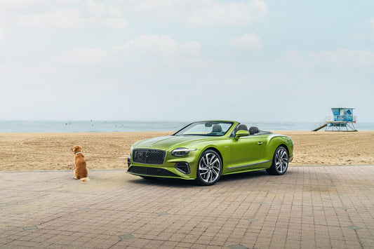 The 2025 Bentley Continental GT Speed in motion, showcasing its sleek design and powerful hybrid performance, representing the future of luxury grand touring.