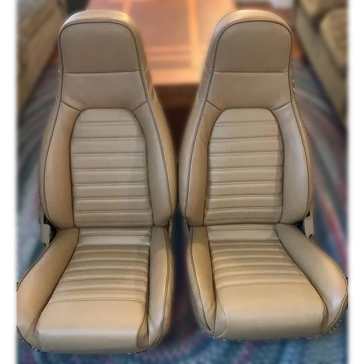 Beige Oak Leather Seat Covers for Mazda Miata NA MX-5 – Classic OEM Restoration
