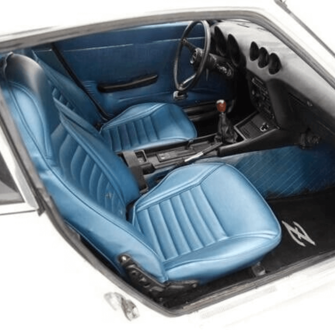 Datsun 240Z-260Z-280Z Synthetic Leather Seat Covers 1970-1978 In Cobalt Blue