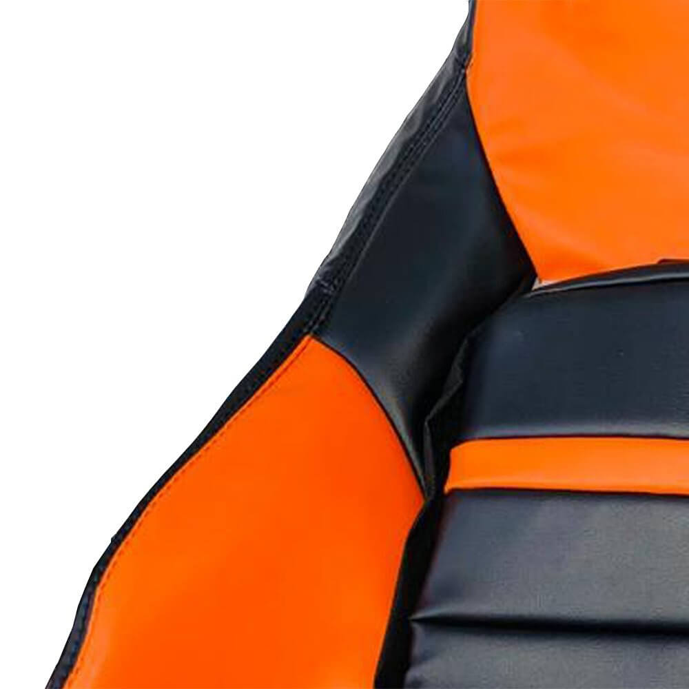 Corvette C6 Seat Covers - Orange & Black - Lux Seat Covers