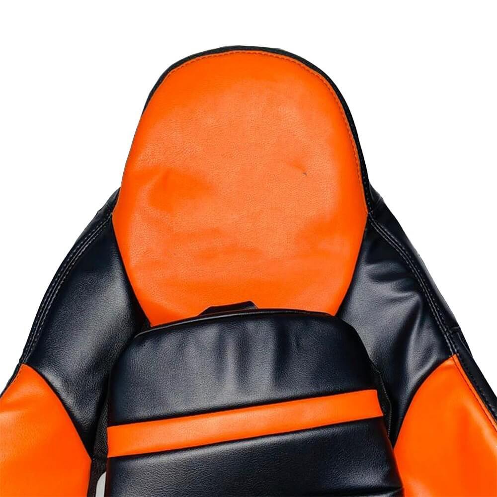 Corvette C6 Seat Covers - Orange & Black - Lux Seat Covers