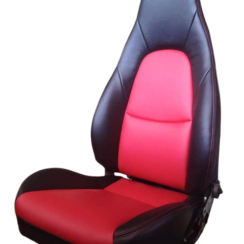 Mazda MX-5 NB Miata black and red OEM replacement leather seat covers for 1999–2005 models