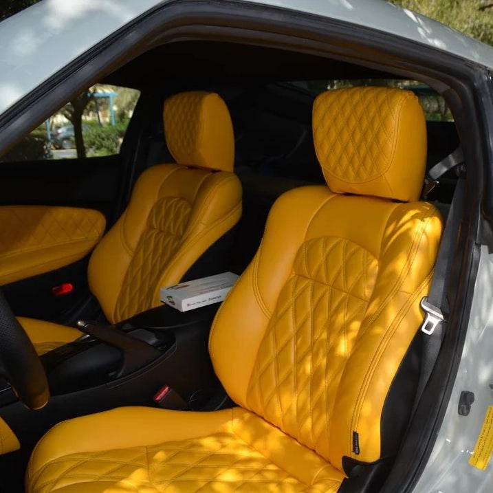Nissan 370Z Seat Covers | 2009-2016 | Yellow | Diamond