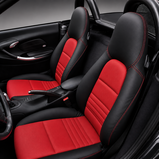 Boxster 986 Seat Covers | 1997-2004 | Black & Red